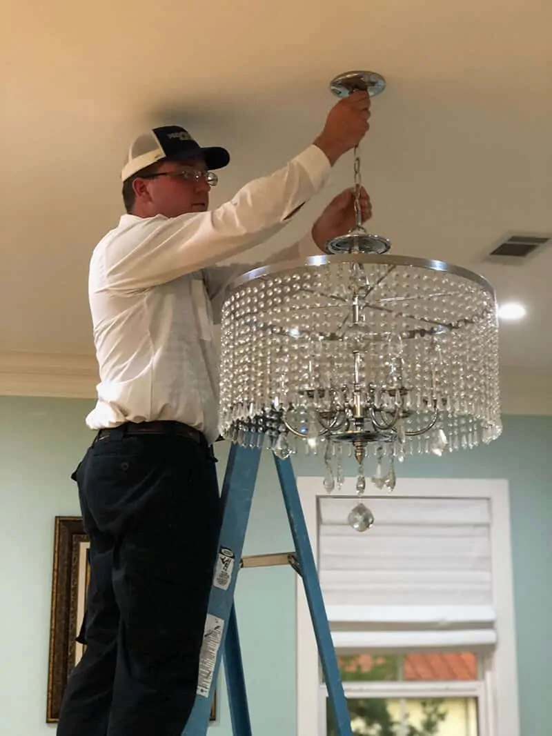 Installing a chandelier on a stretch ceiling in the USA: The complete guide 2025 | Fix Concierge