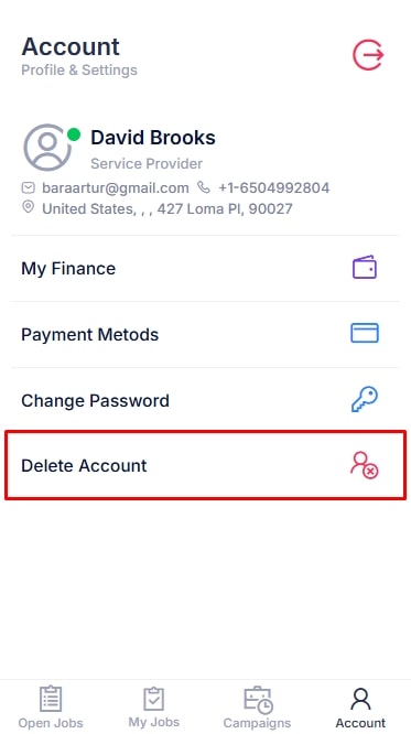 Account Deletion Request